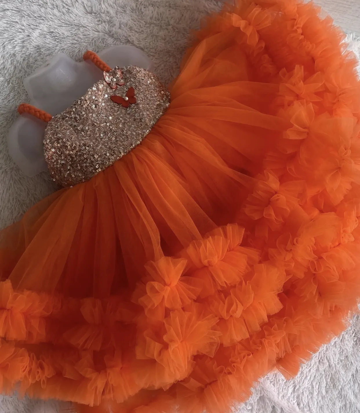 0-12 years old baby dress first birthday elegant girl evening dress