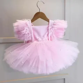 0-12 years old baby first birthday party girl princess dress