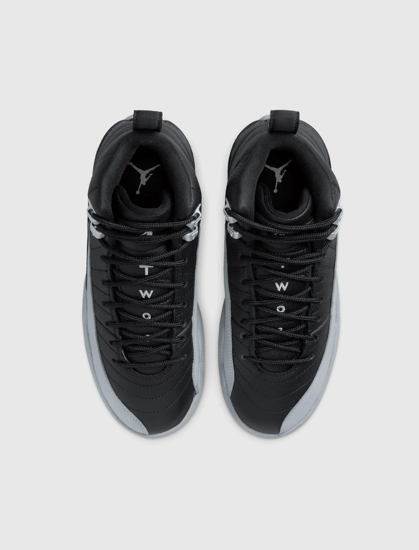 AIR JORDAN 12 RETRO "BLACK/WOLF GREY" GS