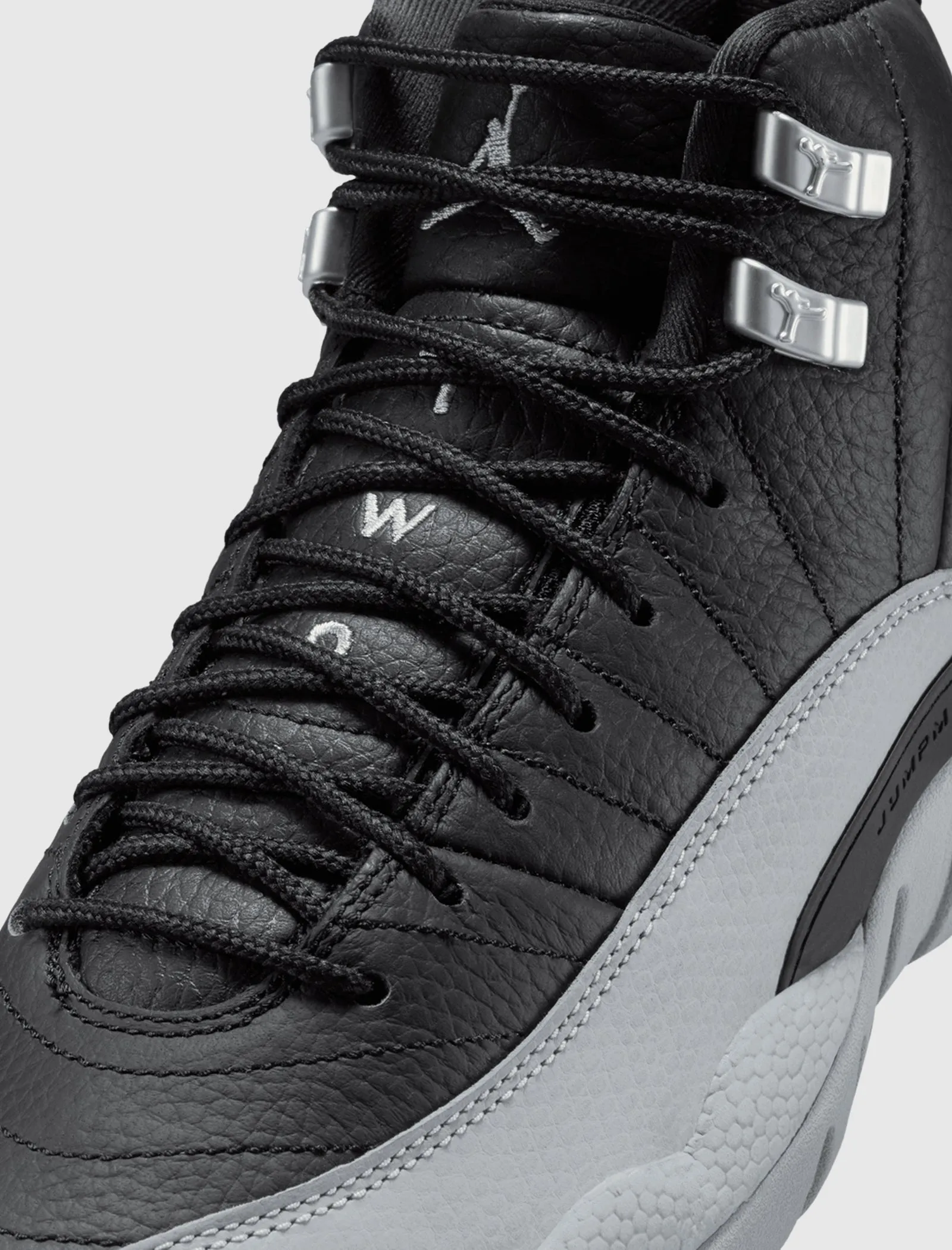 AIR JORDAN 12 RETRO "BLACK/WOLF GREY" GS