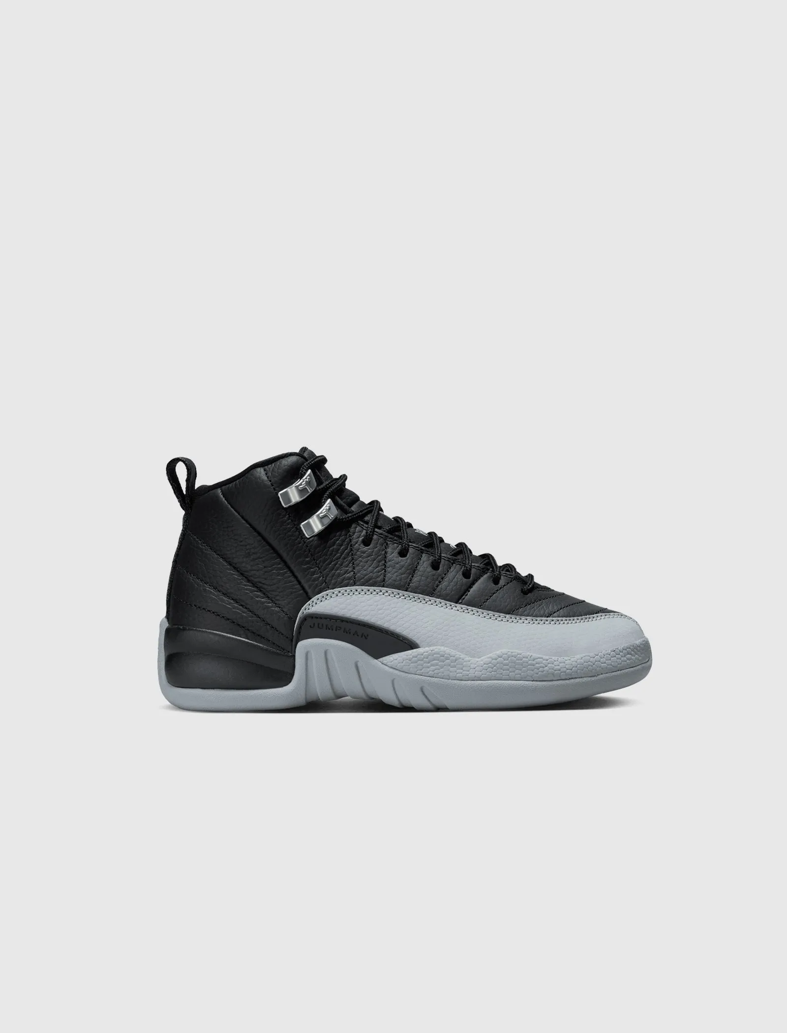 AIR JORDAN 12 RETRO "BLACK/WOLF GREY" GS