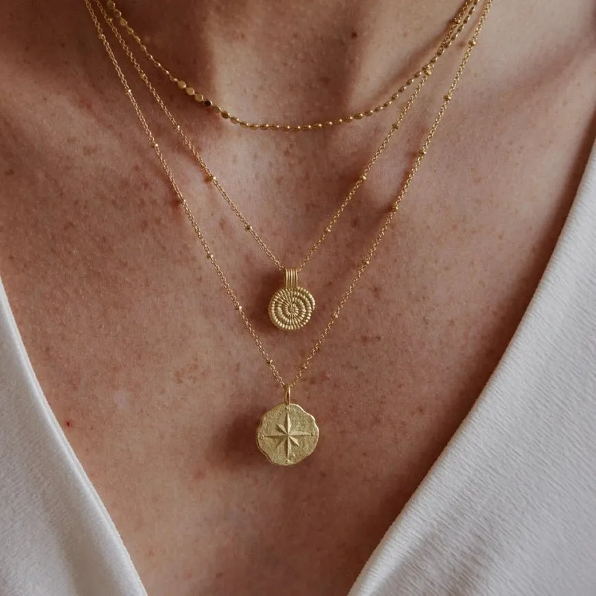 Amonita Charm Necklace | Waterproof 24k Sustainable