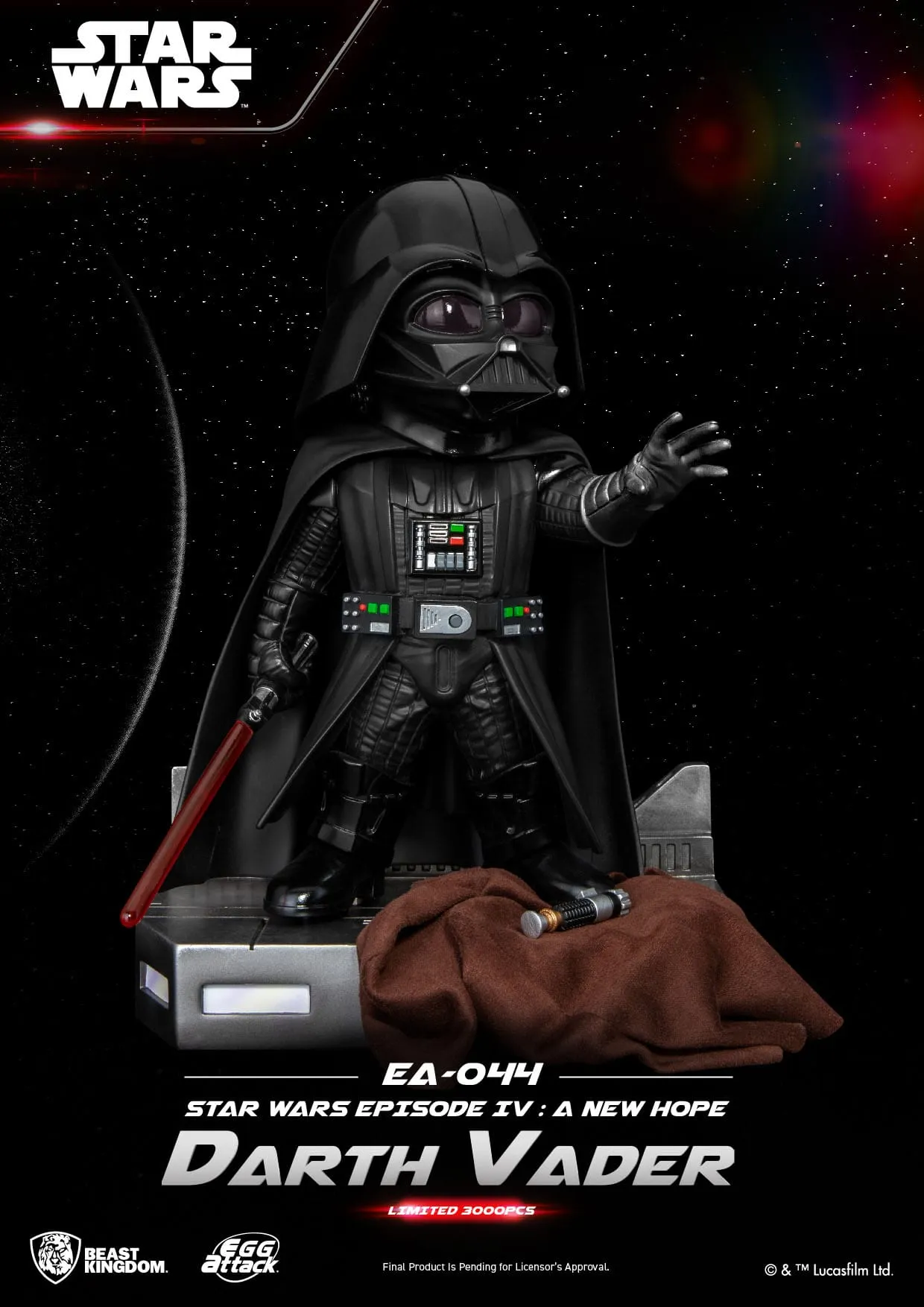 Beast Kingdom Star Wars Episode IV Darth Vader Egg Attack Action Figure