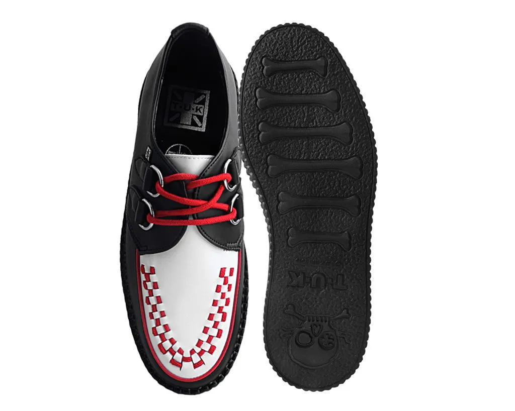 Black & White TUKskin™ Red Interlace Creeper