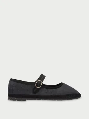 Black Caufield Mary Jane flats