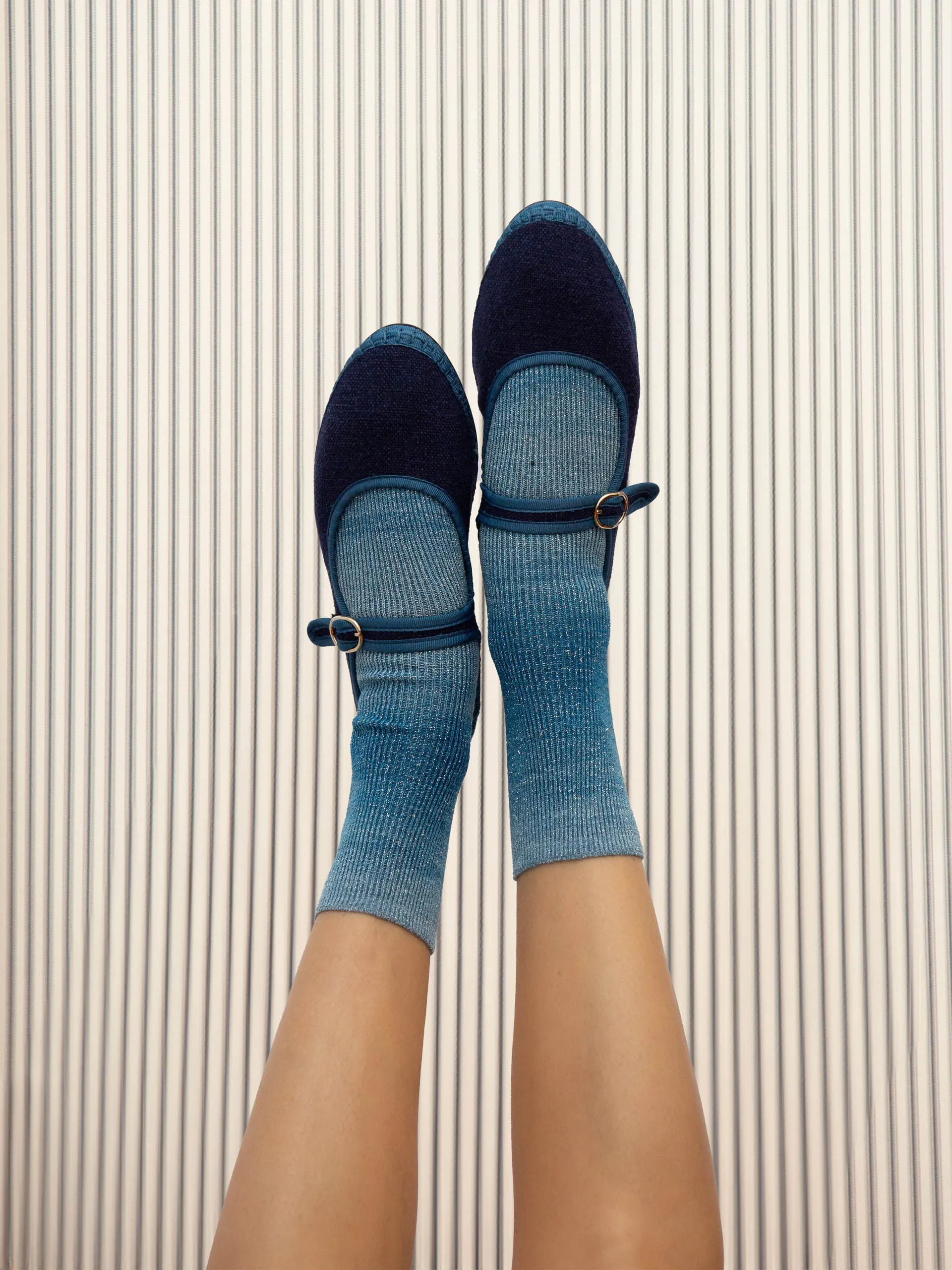 Blue Arthur Mary Jane flats