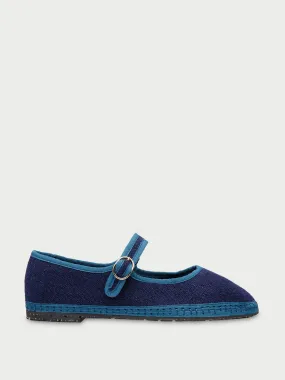 Blue Arthur Mary Jane flats