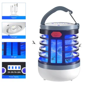 Bug Zapper,Portable LED Light Mosquito Trap for Home, Garden, Outdoor and Indoor,Black