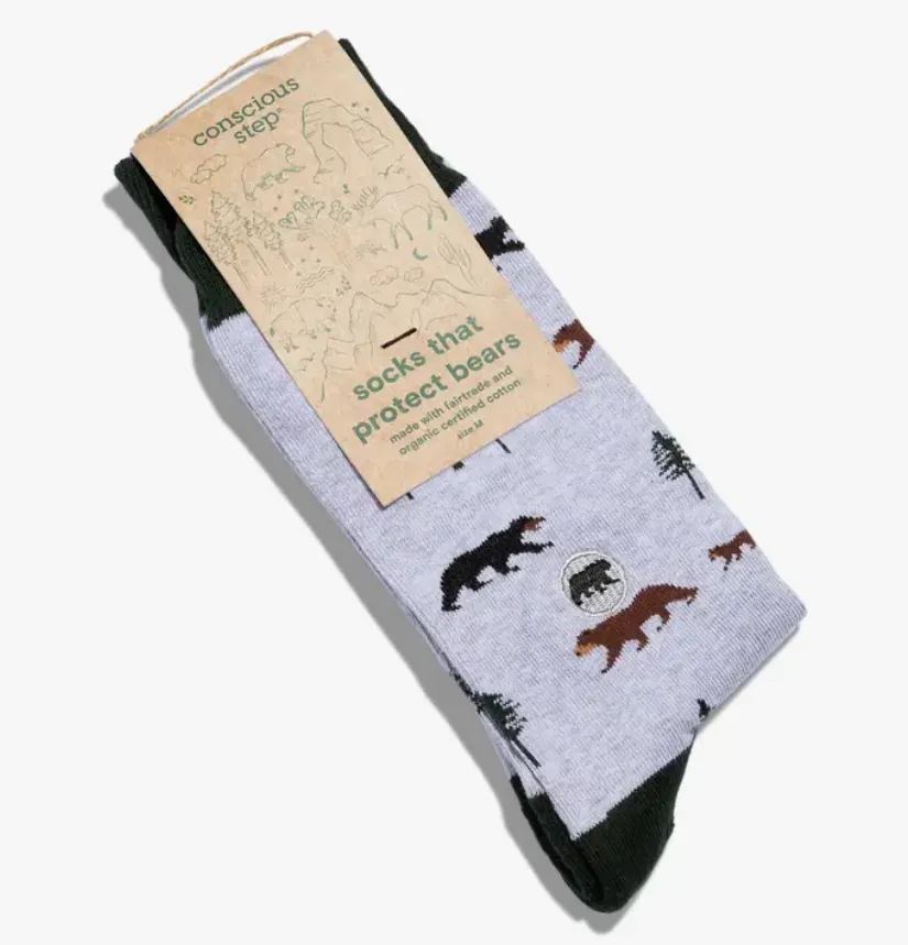 Conscious Step - Socks that Protect Bears - National Park Collection