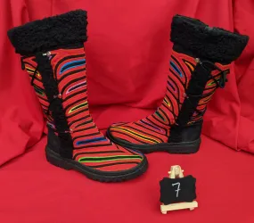 Cossack Shaman Zipper Mola Boot  Size 7 - Angelo