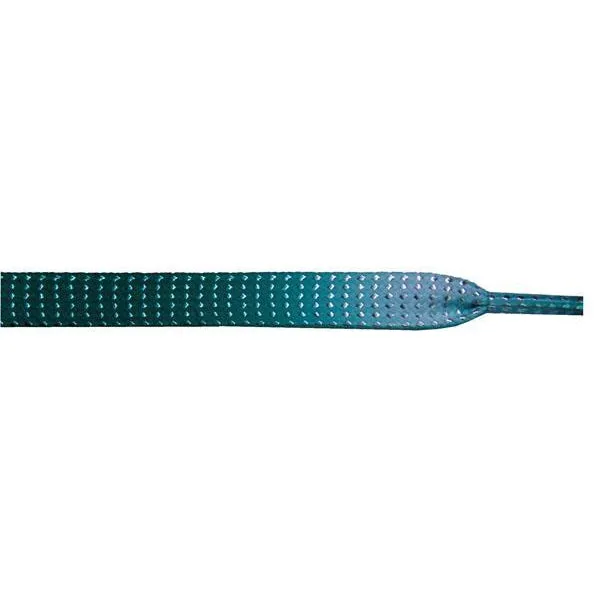 Glitter 3/8" Flat Laces - Jade Gradient (1 Pair Pack) Shoelaces