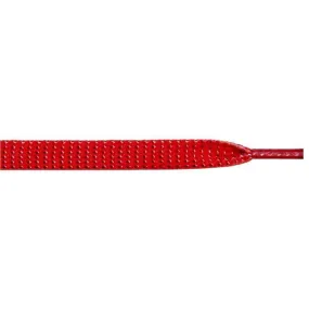 Glitter 3/8" Flat Laces - Red (1 Pair Pack) Shoelaces