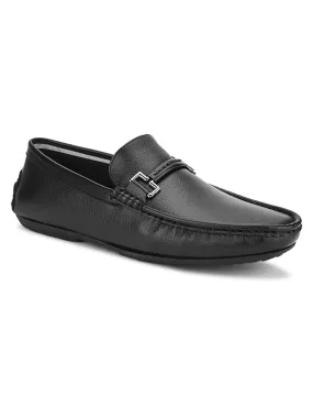 Hydes N Hues Black Casual Loafers For Men