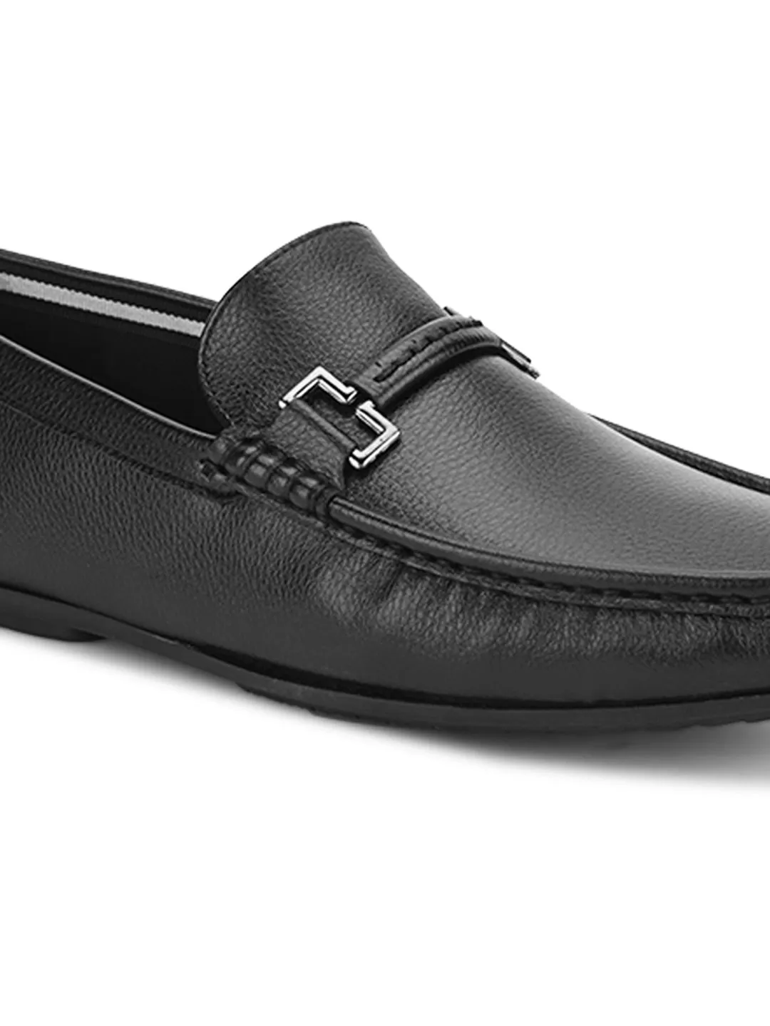 Hydes N Hues Black Casual Loafers For Men