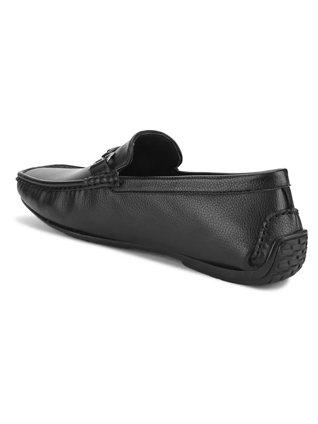 Hydes N Hues Black Casual Loafers For Men