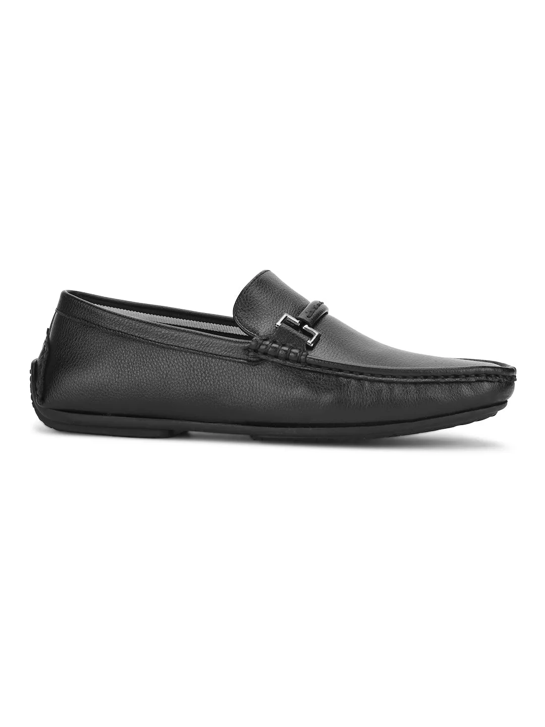 Hydes N Hues Black Casual Loafers For Men