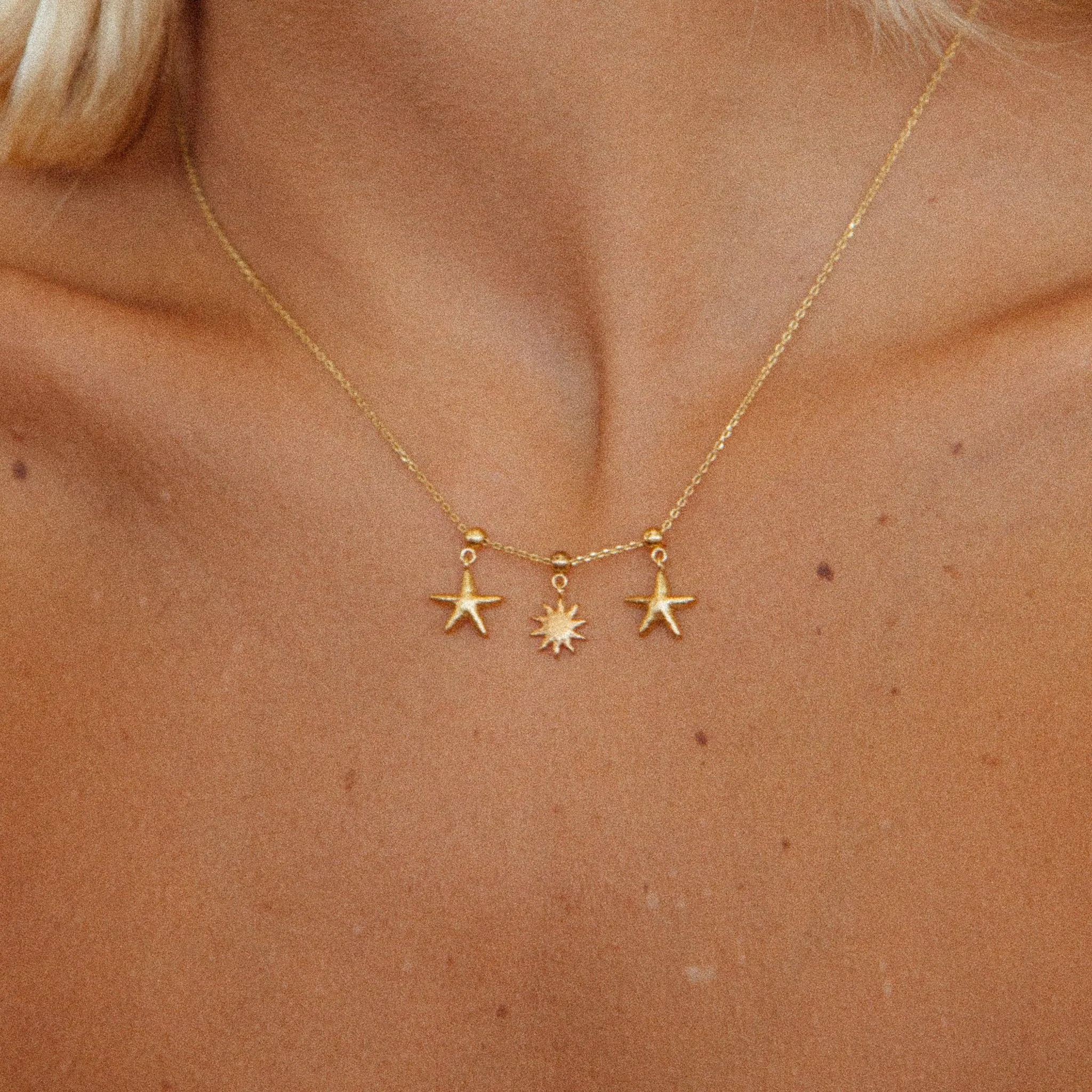 Illa Charm Necklace | Waterproof 24k Sustainable