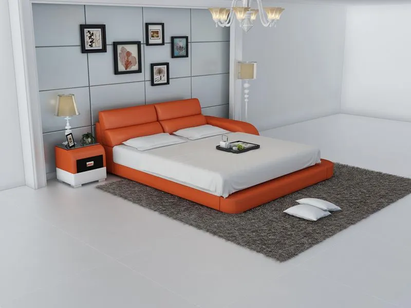 Jodi Leather Bed With Storage