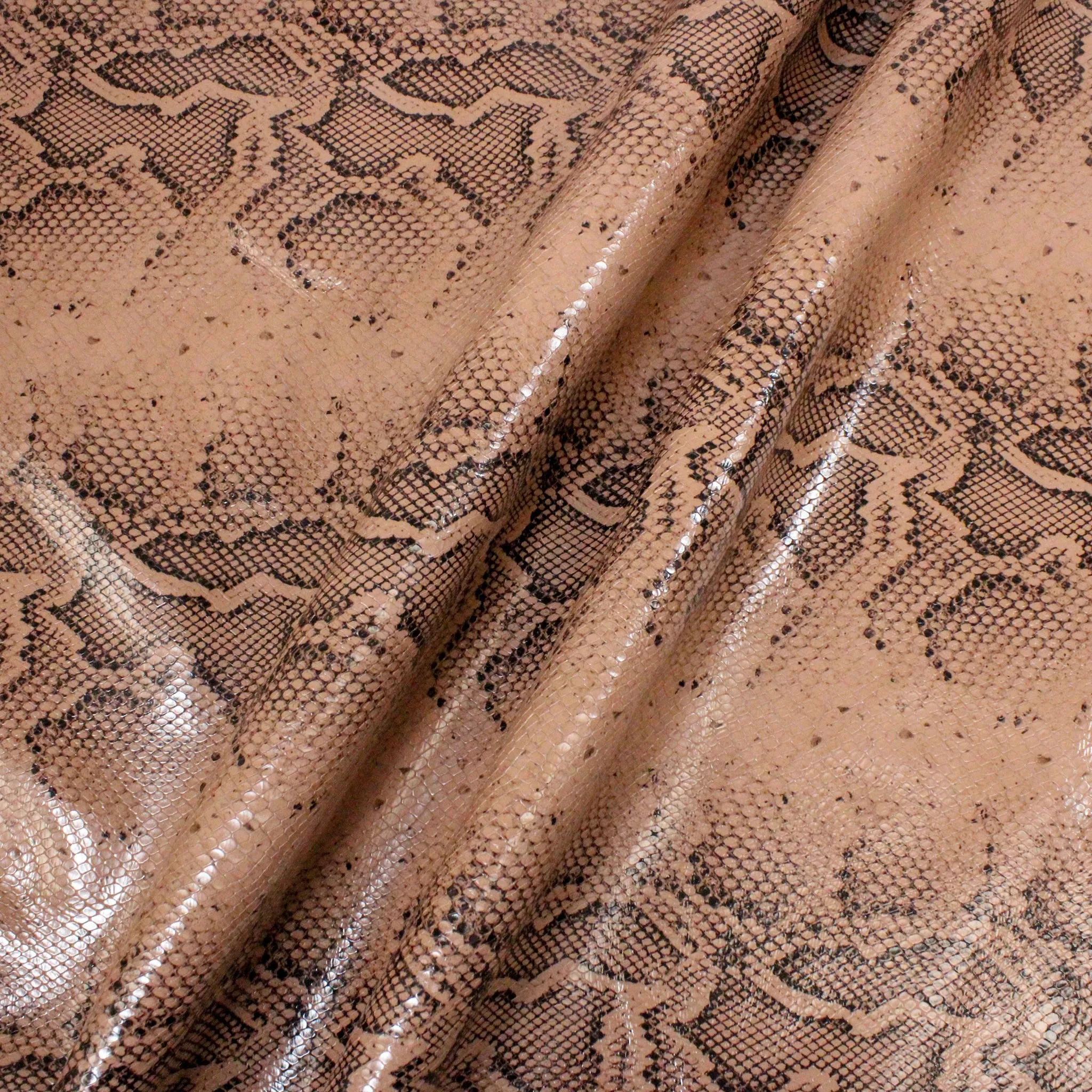 LARGE TAN SNAKESKIN LEATHER