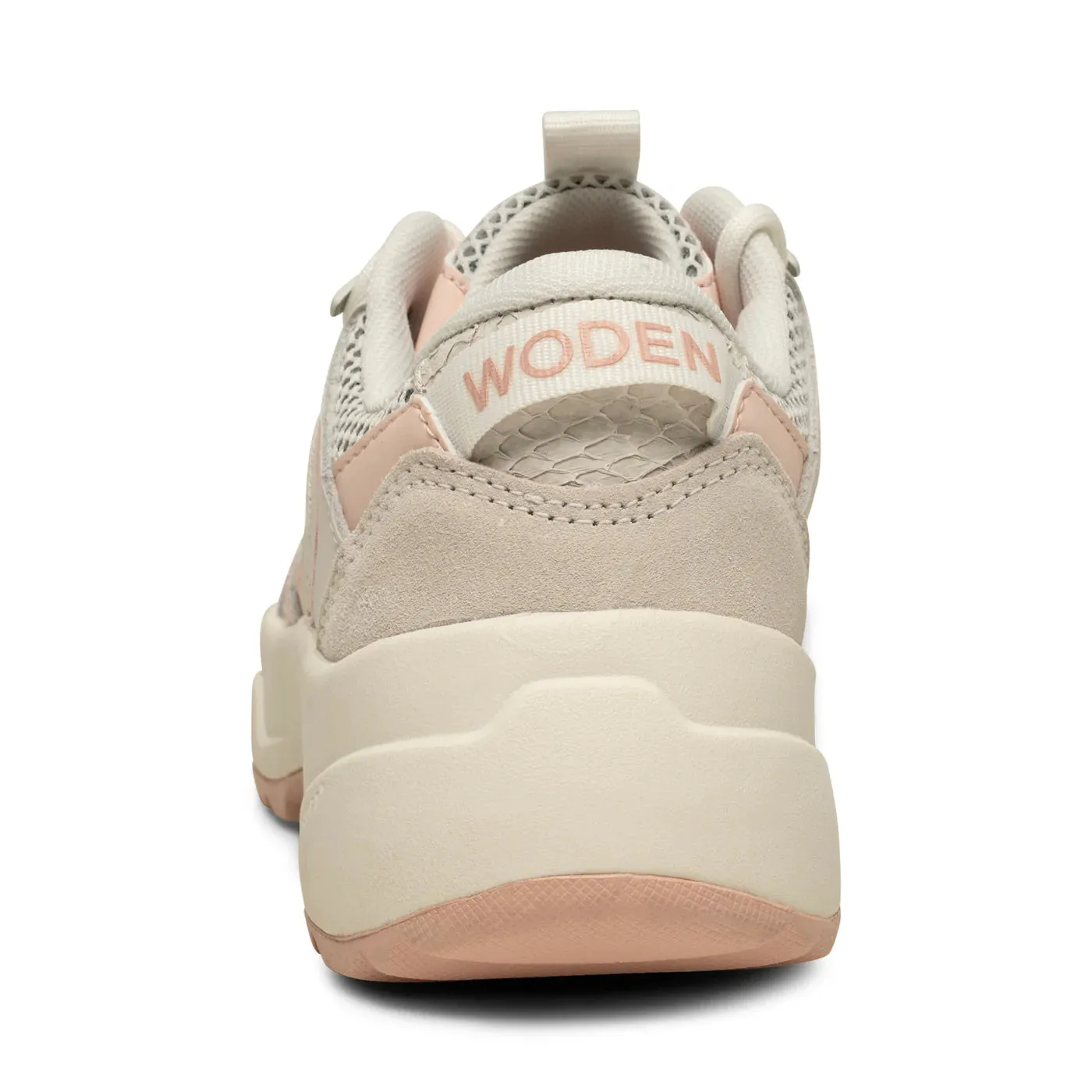 LAST PAIR in 37 - Woden Sif Reflective Sneaker - Ballerina/Blanc de Blanc