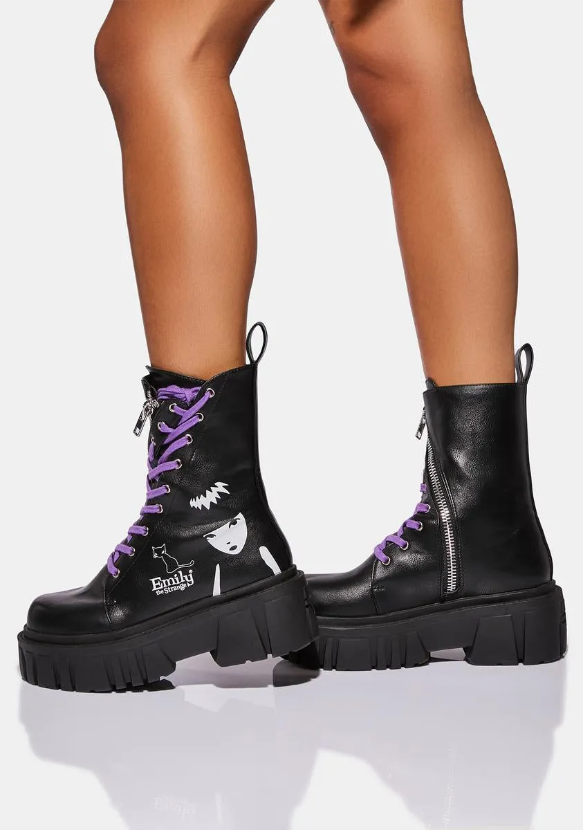 Leave Me Alone Combat Boots