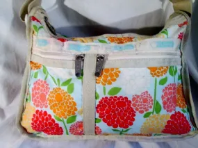 LESPORTSAC Nylon shoulder bag purse crossbody Vegan Le Sport Sac FLORAL PEONY Wallet