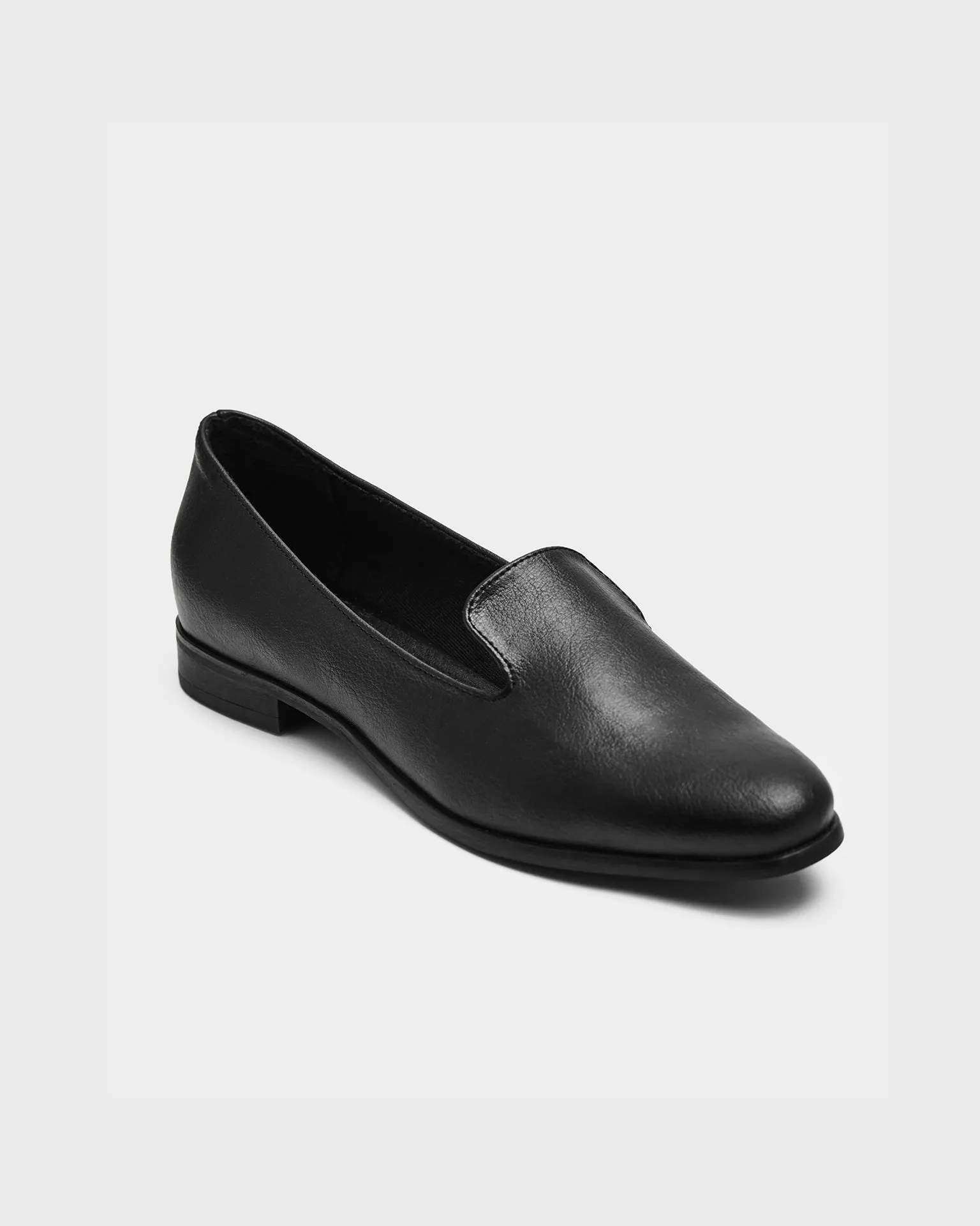 Lords Women's Grape Leather Vegan Loafers | Black