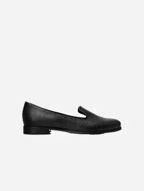 Lords Women's Grape Leather Vegan Loafers | Black