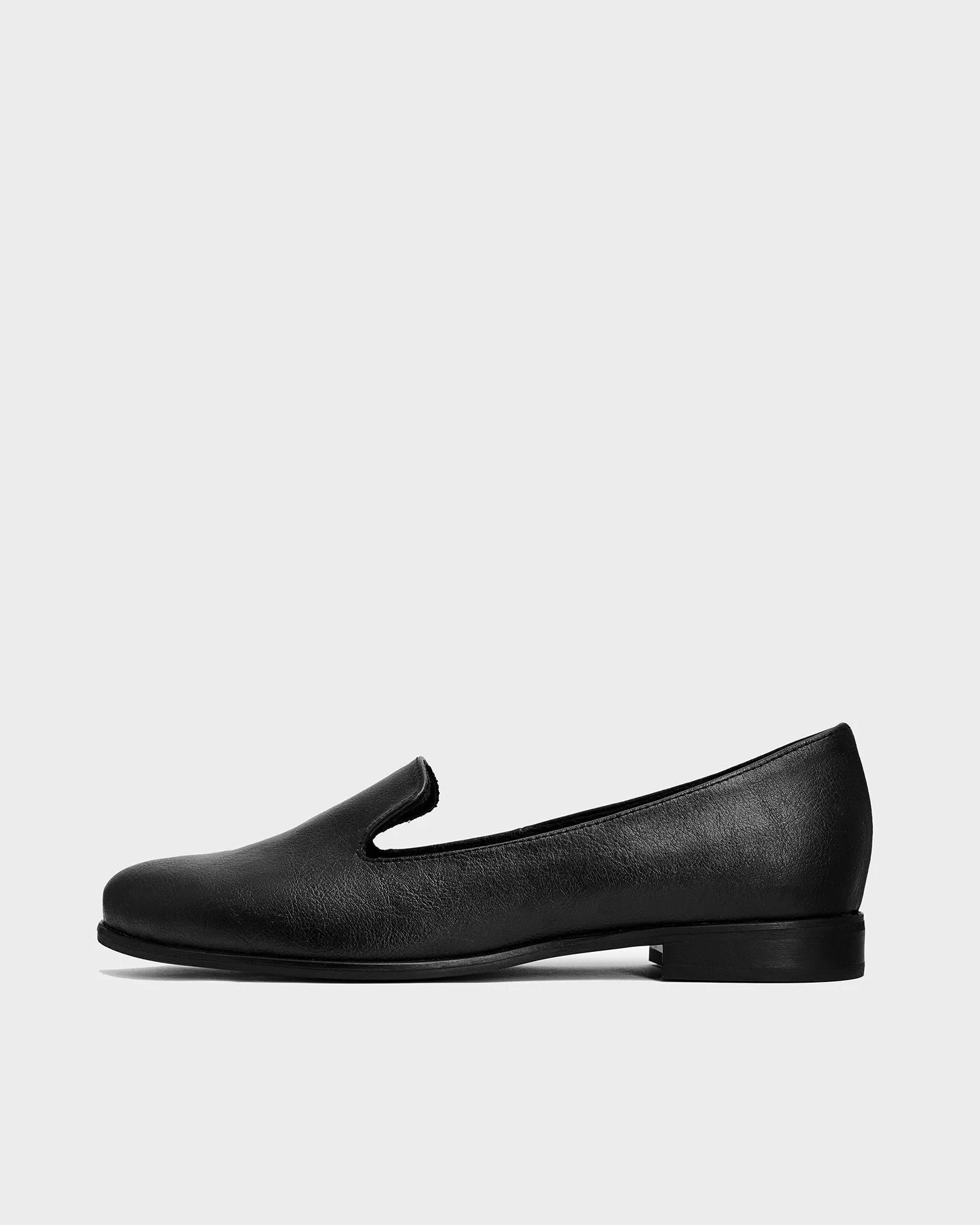 Lords Women's Grape Leather Vegan Loafers | Black