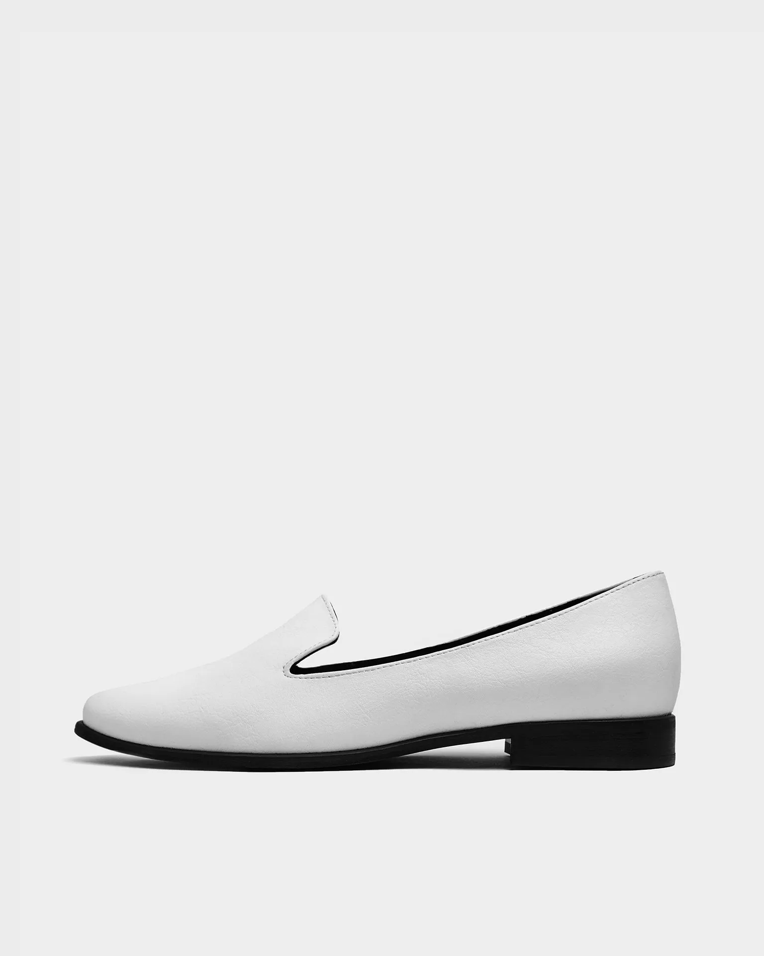 Lords Women's Grape Leather Vegan Loafers | White