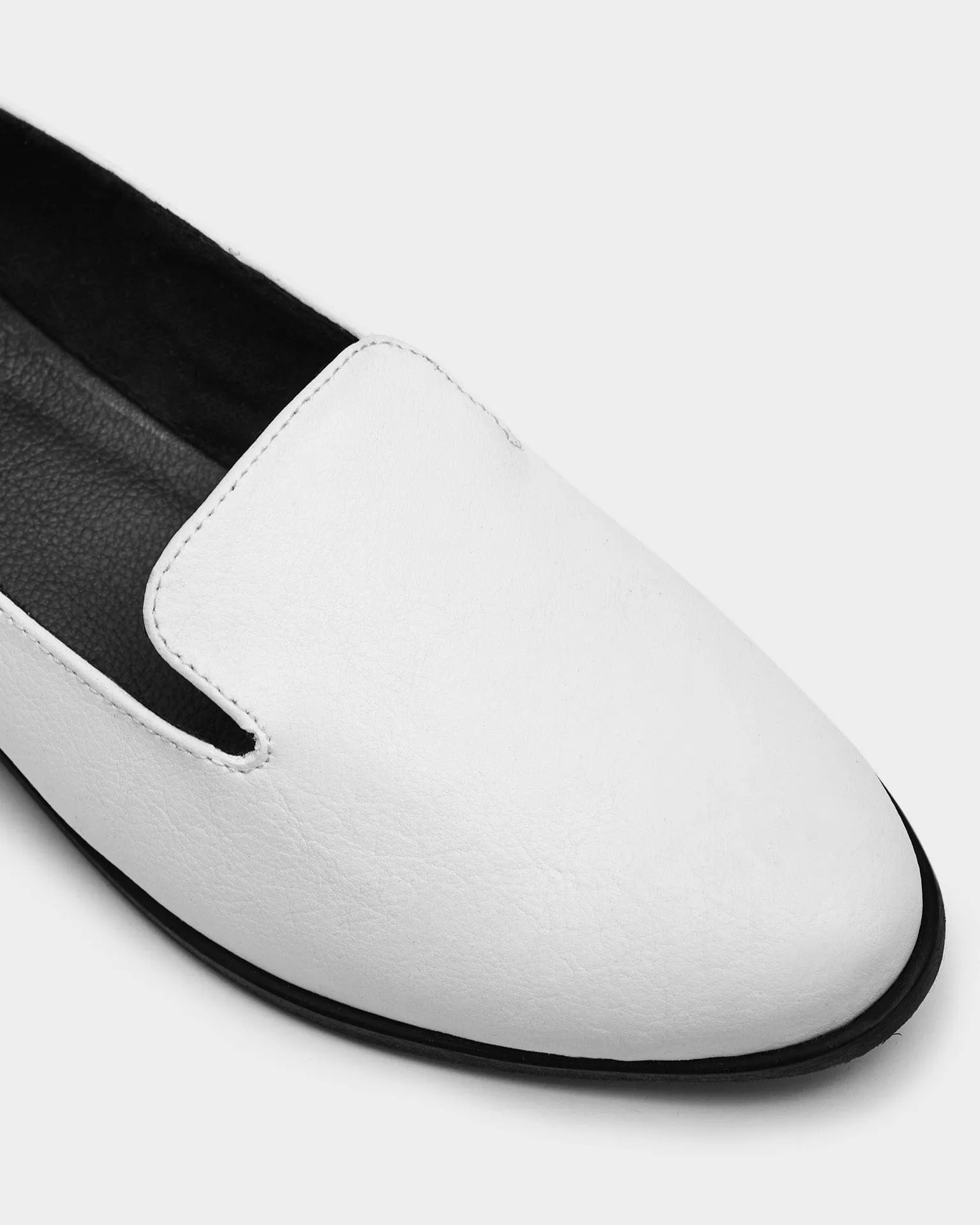 Lords Women's Grape Leather Vegan Loafers | White