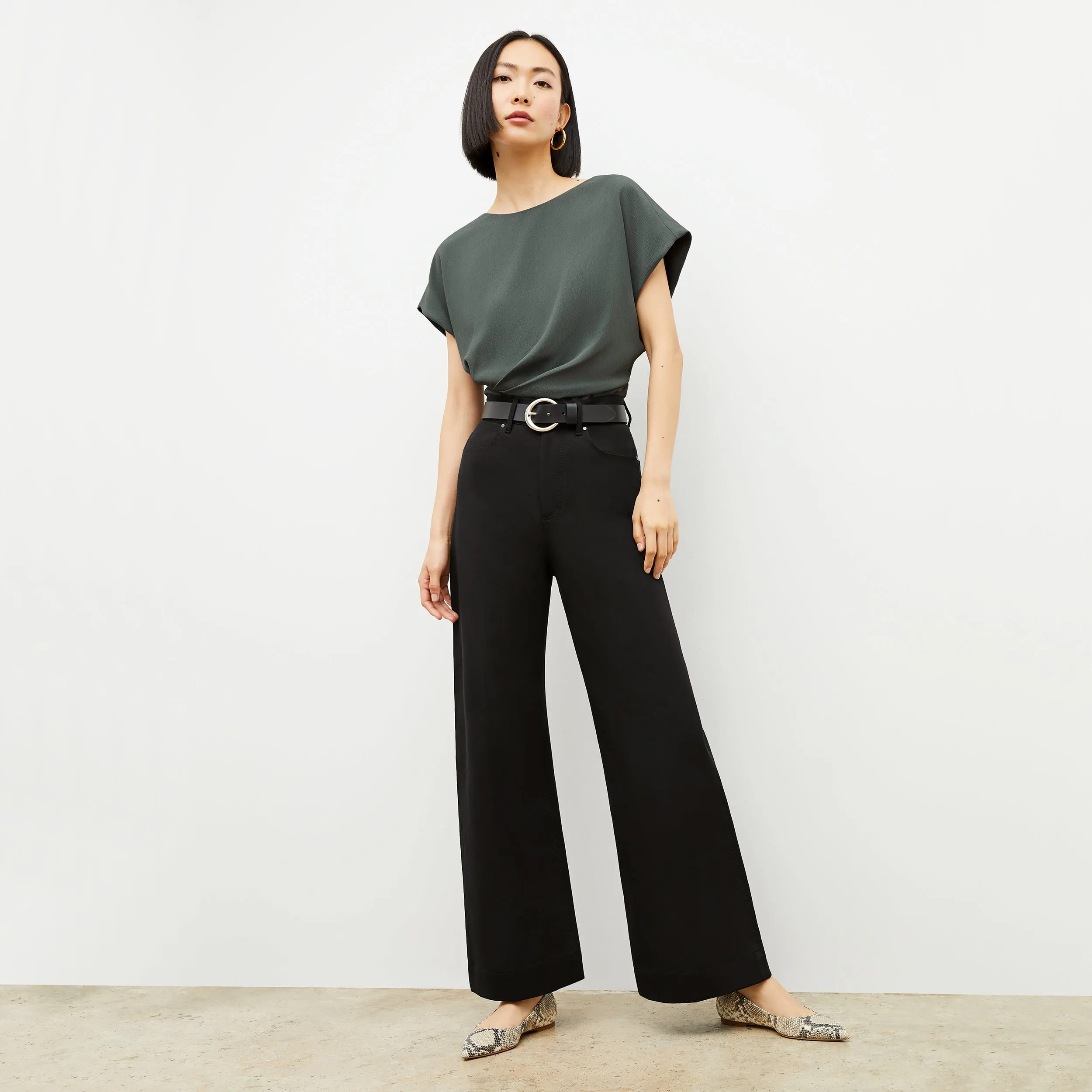 Milo Wide-Leg Jean - Eco Better Than Denim :: Black