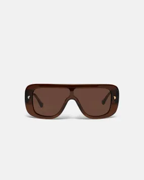 Monsino - Oversized Square-Frame Sunglasses - Brown Eyewear