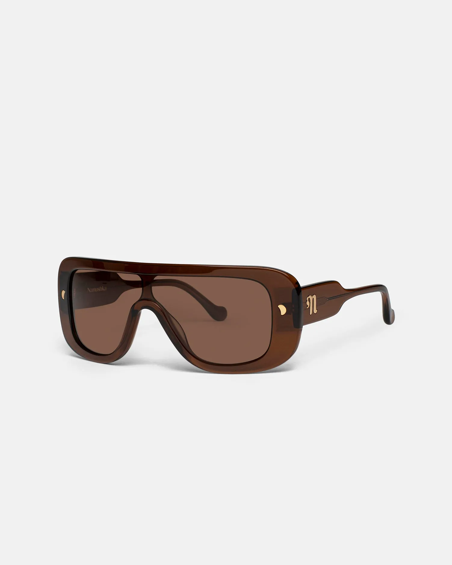 Monsino - Oversized Square-Frame Sunglasses - Brown Eyewear