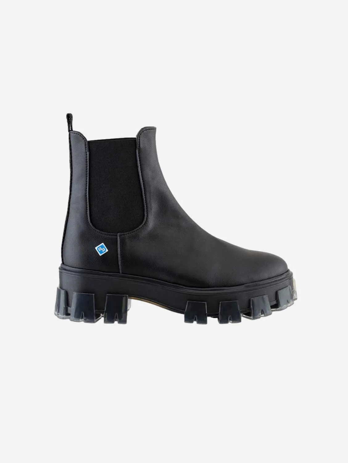 My Chelsea Dallas Corn Leather Vegan Boots | Black