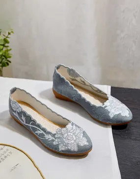 NEW Ethnic Embroidered Cotton Shoes