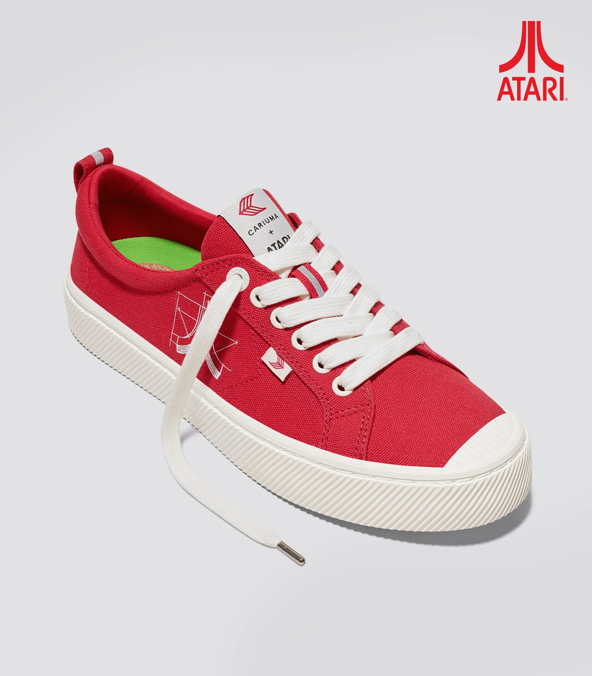 OCA Low ATARI Red Canvas Sneaker Men