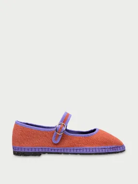 Orange D'Artagnan Mary Jane flats