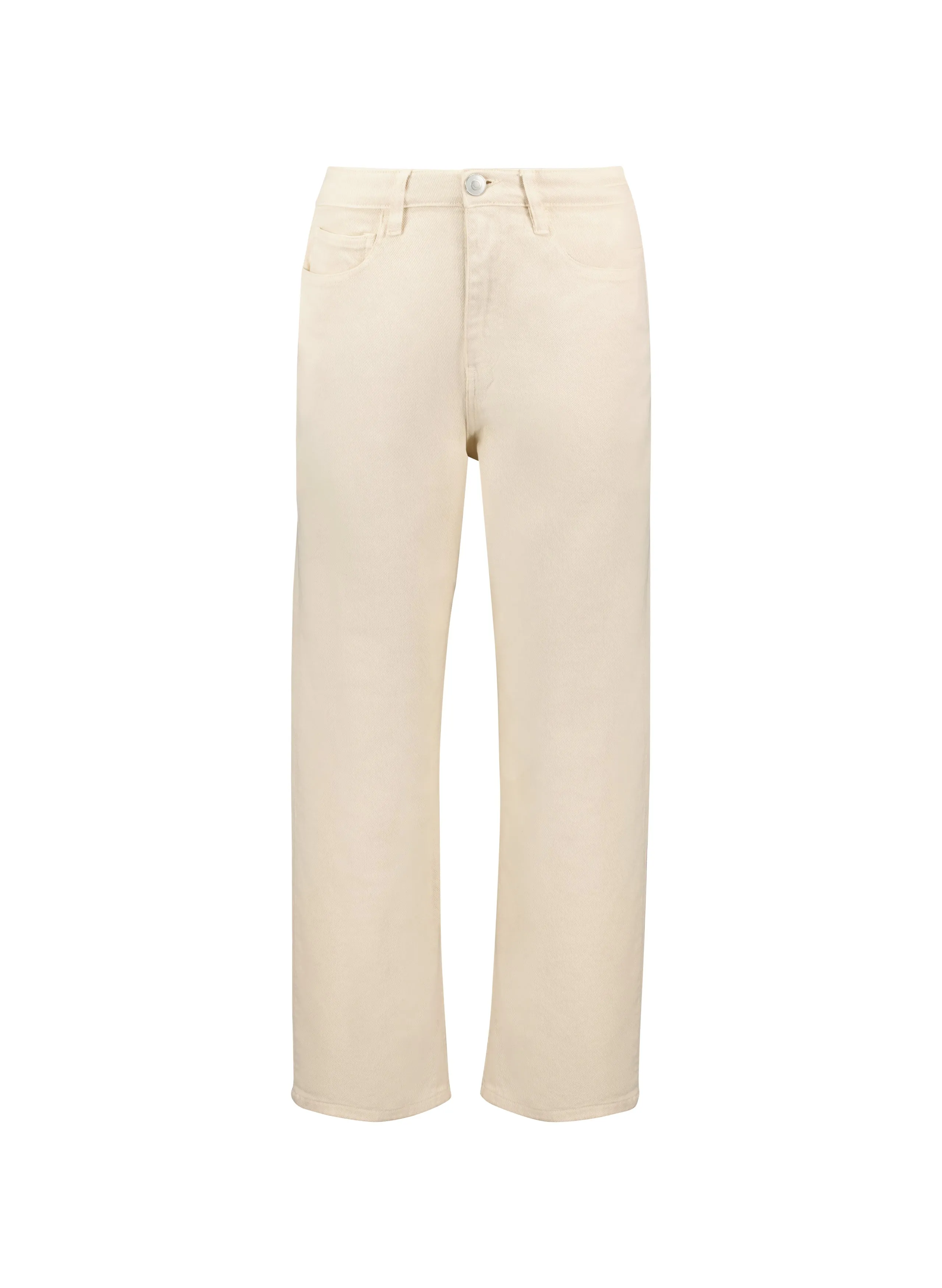 Organic Stretch Cotton Crop Straight Leg Jeans