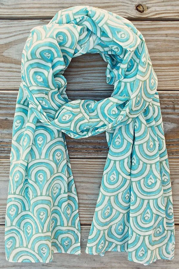 Peacock Teal Scarf | Not For Sale Collection