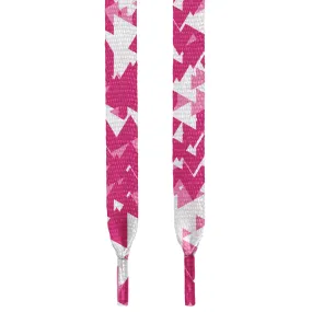 Pink Shards Shoelaces