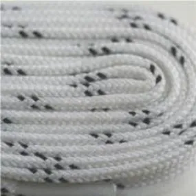 Poly Hockey Laces - White (2 Pair Pack) Shoelaces