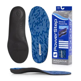 PowerStep Pinnacle Wide Insoles - Wide Feet Arch Support Orthotic, Extra Wide