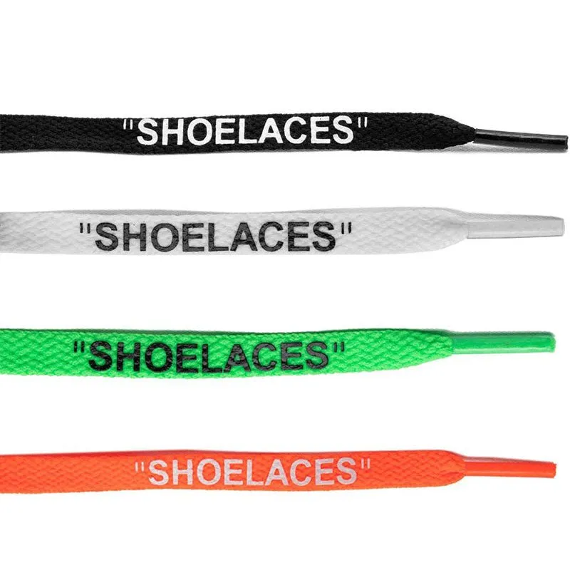 "SHOELACES" Off White Flat Lace Core Pack