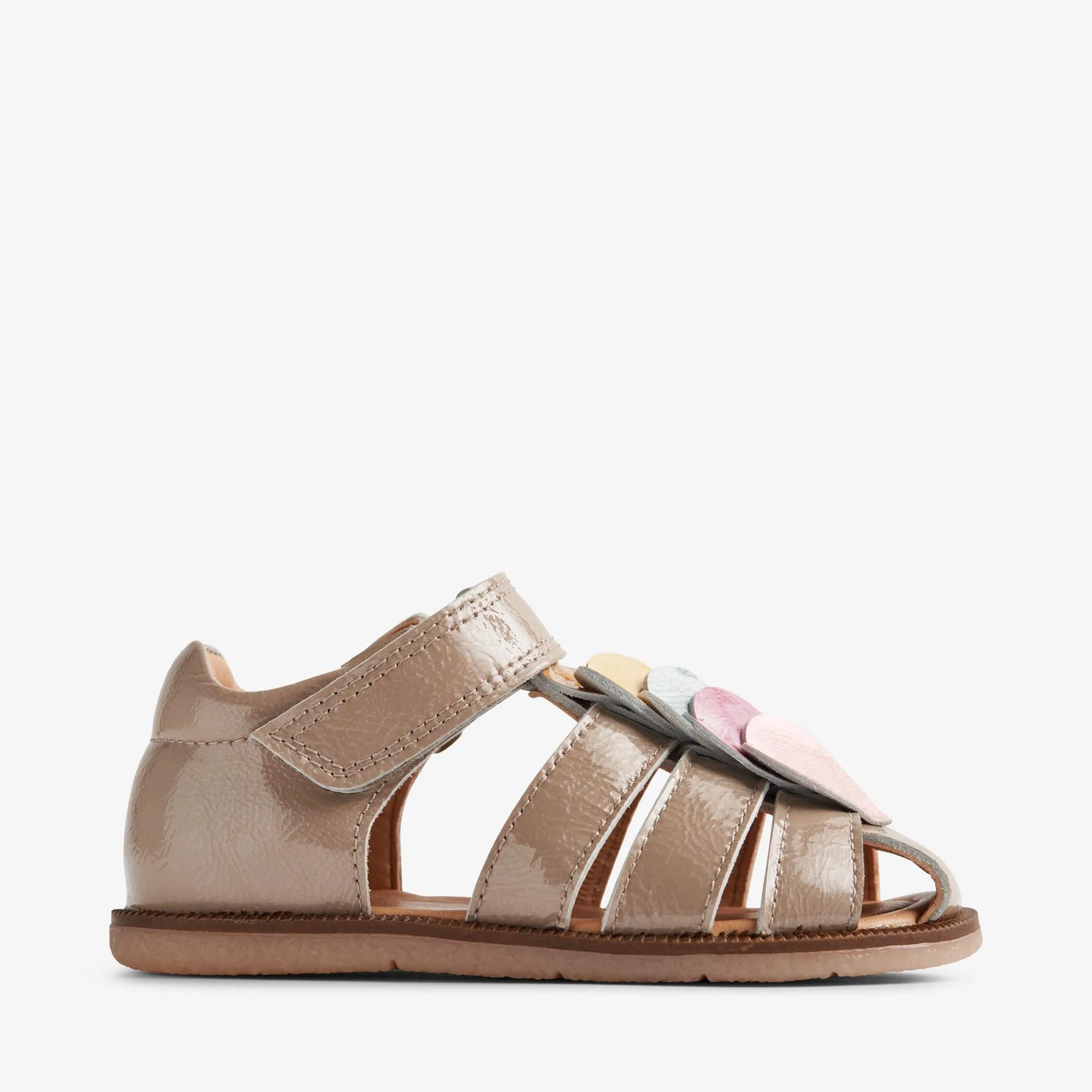 Sandal Closed Toe Hana Patent - beige