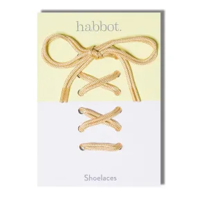 shoe laces - gold