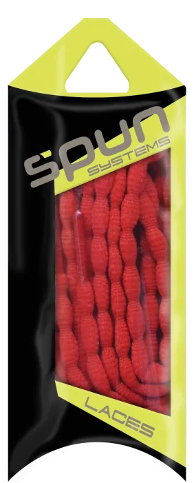 Spun™ Bubble ShoeLaces - Red