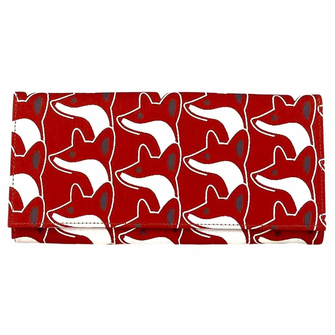 Sustainable Cotton Canvas Wallet - Fox Print!