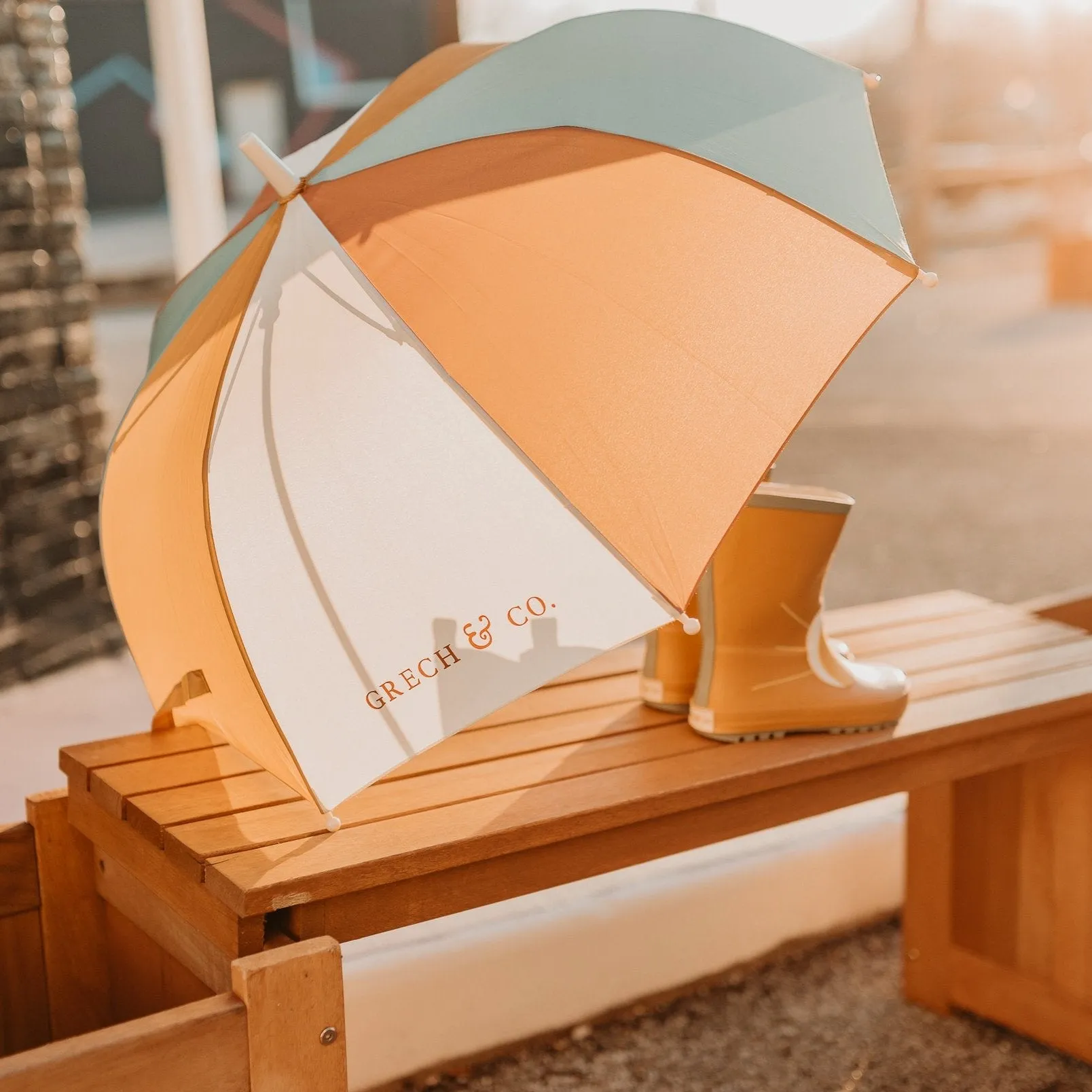 Sustainable Rain Umbrellas - Rust