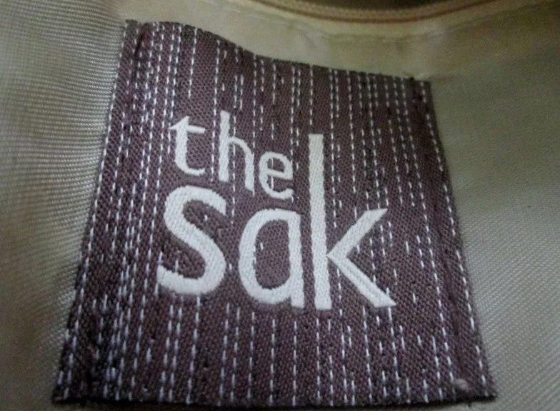 THE SAK Hobo Shoulder Bag Knit Vegan Handbag Purse Hippie Sling BEIGE NATURAL